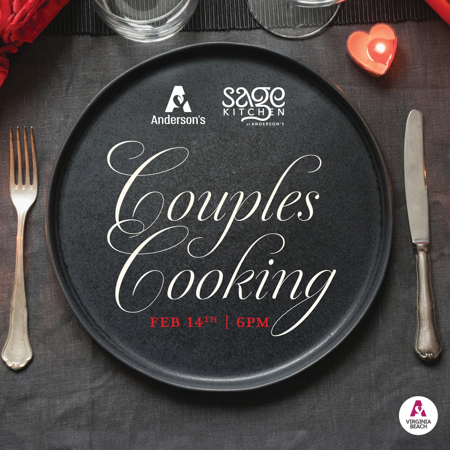 Couples Cooking at Sage Kitchen- Virginia Beach