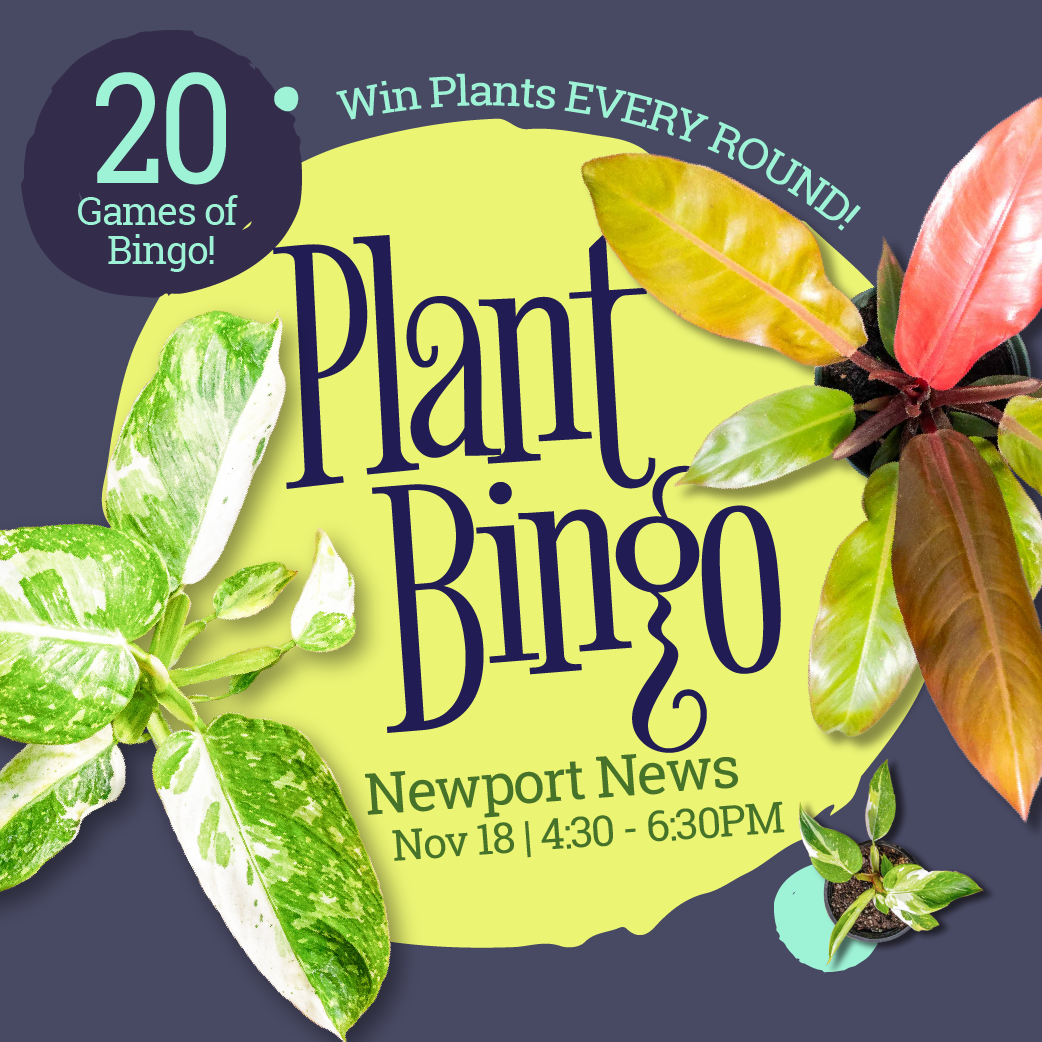 Plant Bingo at Sage Kitchen Newport News